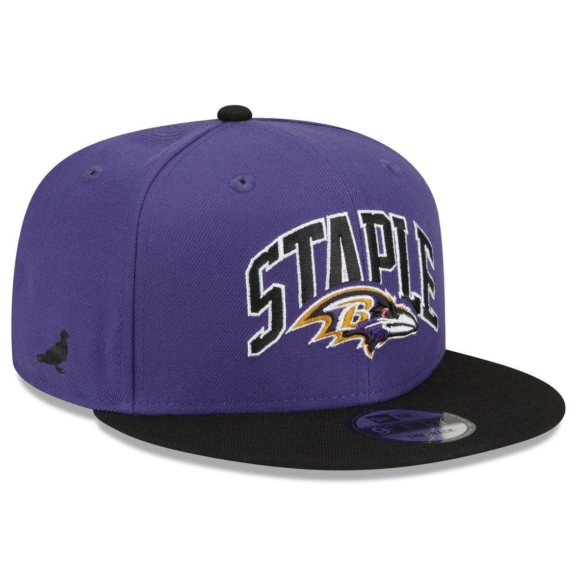 New Era X Staple Men's New Era Purple/Black Baltimore Ravens NFL X Staple Collection 9FIFTY Snapback Adjustable Hat 3 New Era X Staple Men's New Era Purple/Black Baltimore Ravens NFL X Staple Collection 9FIFTY Snapback Adjustable Hat