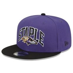 New Era X Staple Men's New Era Purple/Black Baltimore Ravens NFL X Staple Collection 9FIFTY Snapback Adjustable Hat 9 New Era X Staple Men's New Era Purple/Black Baltimore Ravens NFL X Staple Collection 9FIFTY Snapback Adjustable Hat -Mitchell & Ness store DSCO1148301006 2729 ALT3