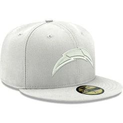New Era Men's Los Angeles Chargers White On White Logo 59FIFTY Fitted Hat 9 New Era Men's Los Angeles Chargers White On White Logo 59FIFTY Fitted Hat -Mitchell & Ness store DSCO1148301020 3550 ALT3