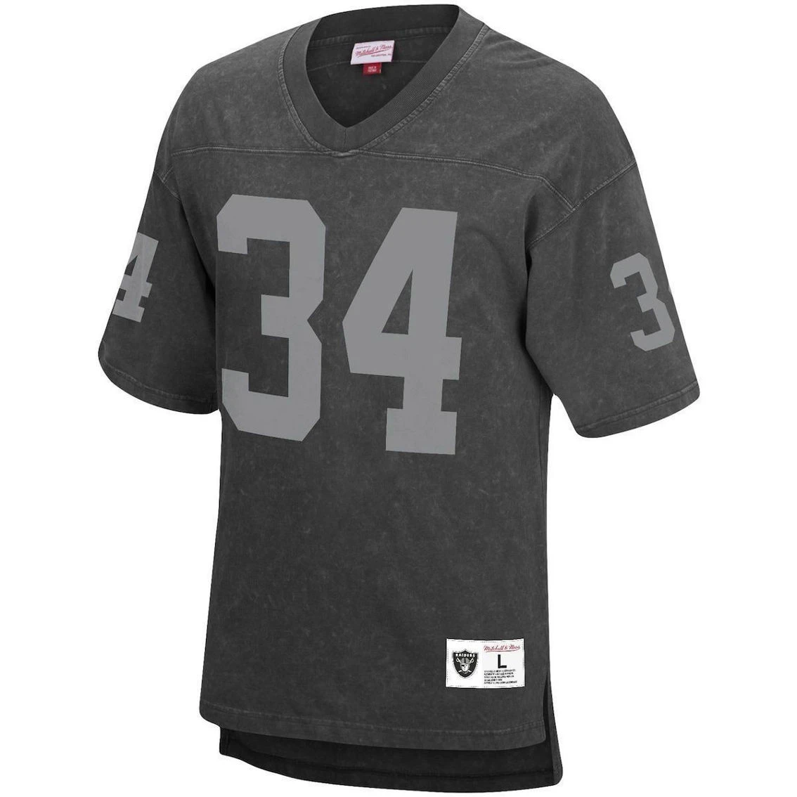 Mitchell & Ness Men's Bo Jackson Black Los Angeles Raiders Retired Player Name & Number Acid Wash Top 5 Mitchell & Ness Men's Bo Jackson Black Los Angeles Raiders Retired Player Name & Number Acid Wash Top - Image 3