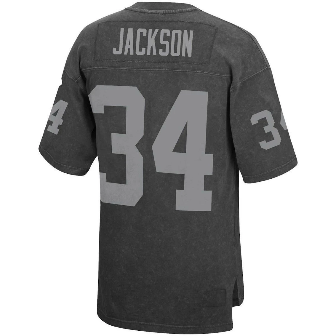 Mitchell & Ness Men's Bo Jackson Black Los Angeles Raiders Retired Player Name & Number Acid Wash Top 6 Mitchell & Ness Men's Bo Jackson Black Los Angeles Raiders Retired Player Name & Number Acid Wash Top - Image 4