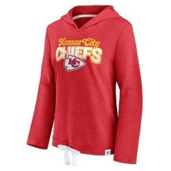 Women's Fanatics Branded Heathered Red Kansas City Chiefs First Team Flowy Pullover Hoodie 8 Women's Fanatics Branded Heathered Red Kansas City Chiefs First Team Flowy Pullover Hoodie -Mitchell & Ness store DSCO1148302856 2910 ALT2