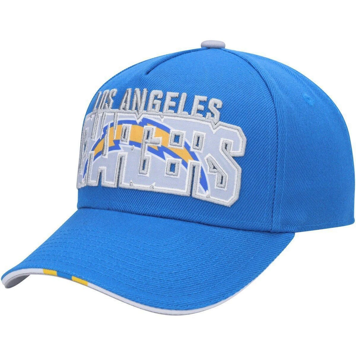 Outerstuff Youth Powder Blue Los Angeles Chargers On Trend Precurved A-Frame Snapback Hat 3 Outerstuff Youth Powder Blue Los Angeles Chargers On Trend Precurved A-Frame Snapback Hat