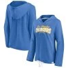 Fanatics Branded Women's Heather Powder Blue Los Angeles Chargers First Team Flowy Cropped Pullover Hoodie -Mitchell & Ness store DSCO1148305837 1191