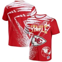 Staple Men's NFL X Red Kansas City Chiefs All Over Print T-Shirt
