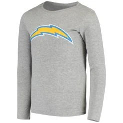 Outerstuff Youth Gray Los Angeles Chargers Long Sleeve T-Shirt & Pants Sleep Set 8 Outerstuff Youth Gray Los Angeles Chargers Long Sleeve T-Shirt & Pants Sleep Set -Mitchell & Ness store DSCO1148308800 1927 ALT2