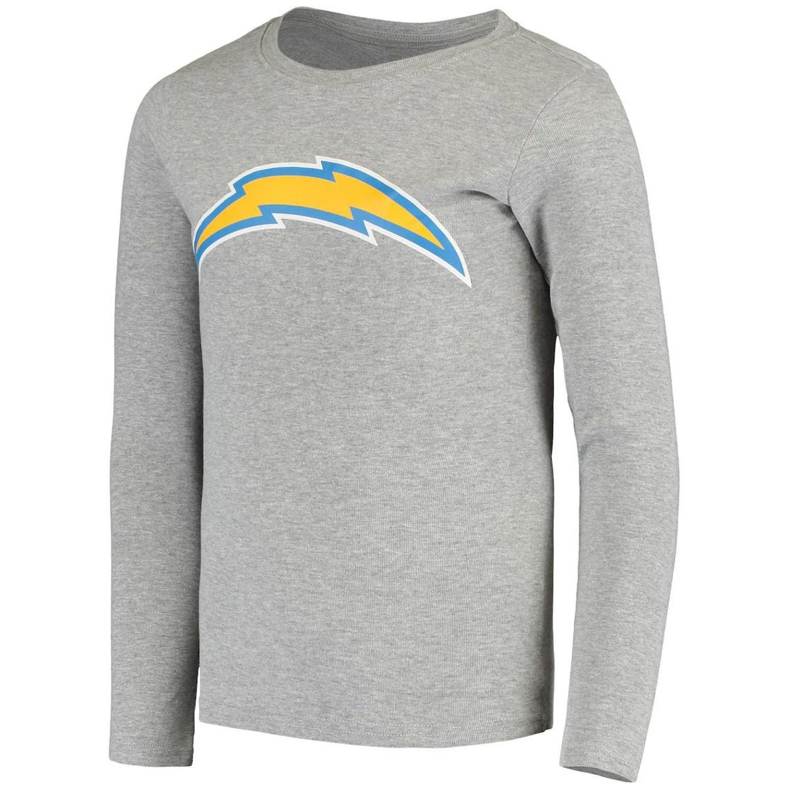Outerstuff Youth Gray Los Angeles Chargers Long Sleeve T-Shirt & Pants Sleep Set 5 Outerstuff Youth Gray Los Angeles Chargers Long Sleeve T-Shirt & Pants Sleep Set - Image 3