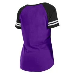 New Era Women's Purple/Black Baltimore Ravens Logo Lace-Up Raglan T-Shirt 9 New Era Women's Purple/Black Baltimore Ravens Logo Lace-Up Raglan T-Shirt -Mitchell & Ness store DSCO1148311572 2729 ALT3