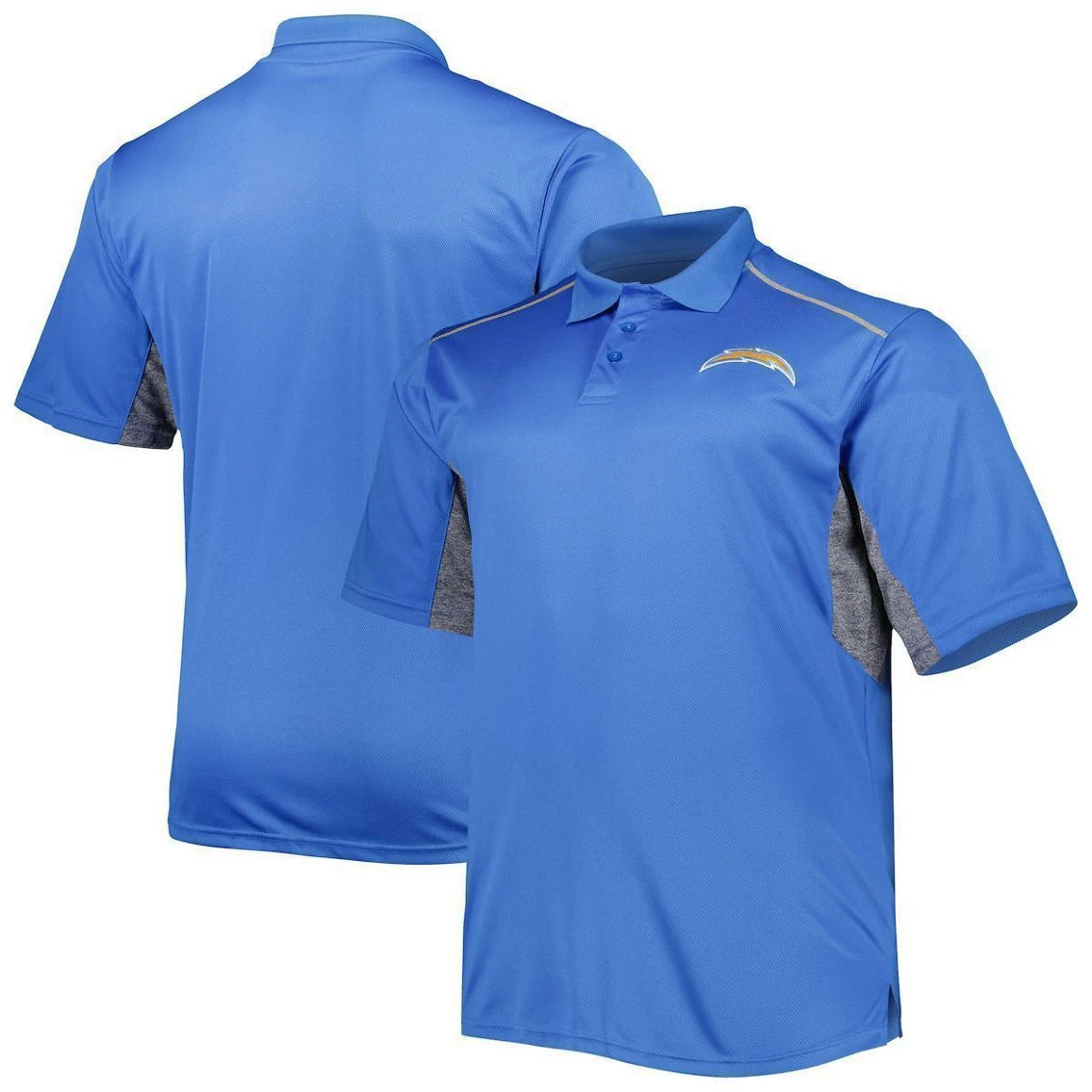 Profile Men's Powder Blue Los Angeles Chargers Big & Tall Team Color Polo 4 Profile Men's Powder Blue Los Angeles Chargers Big & Tall Team Color Polo - Image 2