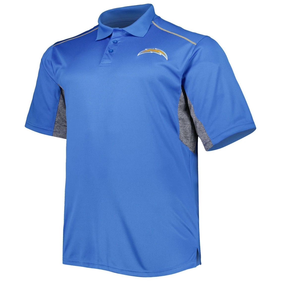 Profile Men's Powder Blue Los Angeles Chargers Big & Tall Team Color Polo 5 Profile Men's Powder Blue Los Angeles Chargers Big & Tall Team Color Polo - Image 3