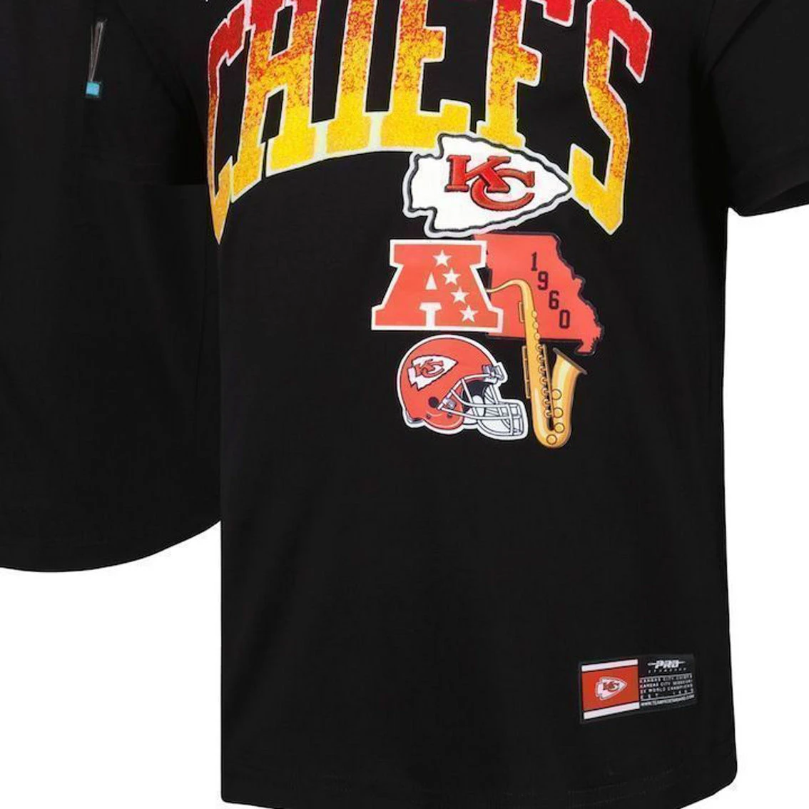 Pro Standard Men's Black Kansas City Chiefs Hometown Collection T-Shirt 4 Pro Standard Men's Black Kansas City Chiefs Hometown Collection T-Shirt - Image 2