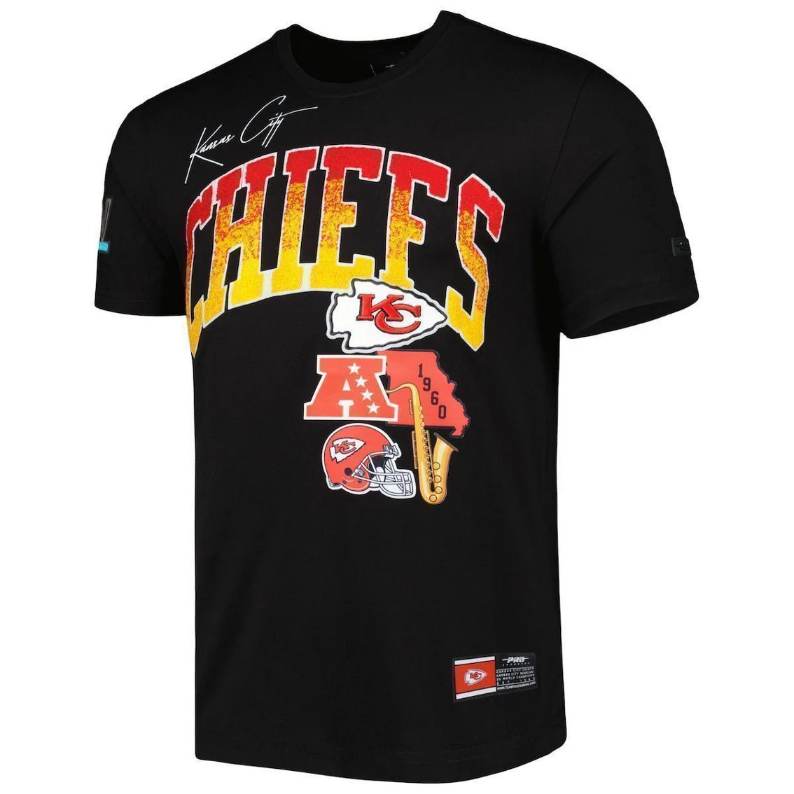 Pro Standard Men's Black Kansas City Chiefs Hometown Collection T-Shirt 5 Pro Standard Men's Black Kansas City Chiefs Hometown Collection T-Shirt - Image 3
