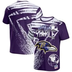 Staple Men's NFL X Purple Baltimore Ravens All Over Print T-Shirt