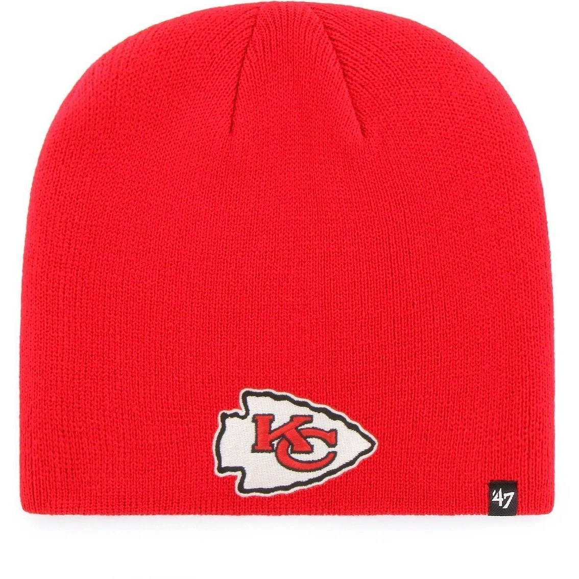 '47 Men's Red Kansas City Chiefs Primary Logo Knit Beanie 4 '47 Men's Red Kansas City Chiefs Primary Logo Knit Beanie - Image 2