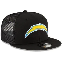 New Era Men's Black Los Angeles Chargers Shade Trucker 9FIFTY Snapback Hat 9 New Era Men's Black Los Angeles Chargers Shade Trucker 9FIFTY Snapback Hat -Mitchell & Ness store DSCO1148319495 1007 ALT3