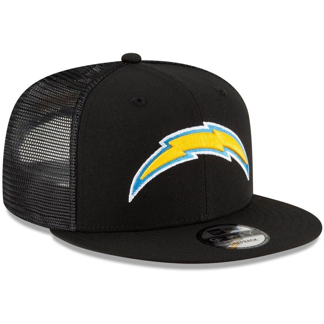 New Era Men's Black Los Angeles Chargers Shade Trucker 9FIFTY Snapback Hat 6 New Era Men's Black Los Angeles Chargers Shade Trucker 9FIFTY Snapback Hat - Image 4