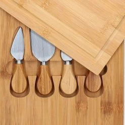 The Memory Company Baltimore Ravens Bamboo Cutting & Serving Board With Utensils Set 7 The Memory Company Baltimore Ravens Bamboo Cutting & Serving Board With Utensils Set -Mitchell & Ness store DSCO1148322487 0000 ALT2