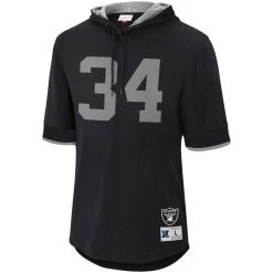 Men's Mitchell & Ness Bo Jackson Black Los Angeles Raiders Retired Player Mesh Name & Number Hoodie T-Shirt 8 Men's Mitchell & Ness Bo Jackson Black Los Angeles Raiders Retired Player Mesh Name & Number Hoodie T-Shirt -Mitchell & Ness store DSCO1148322541 1007 ALT2