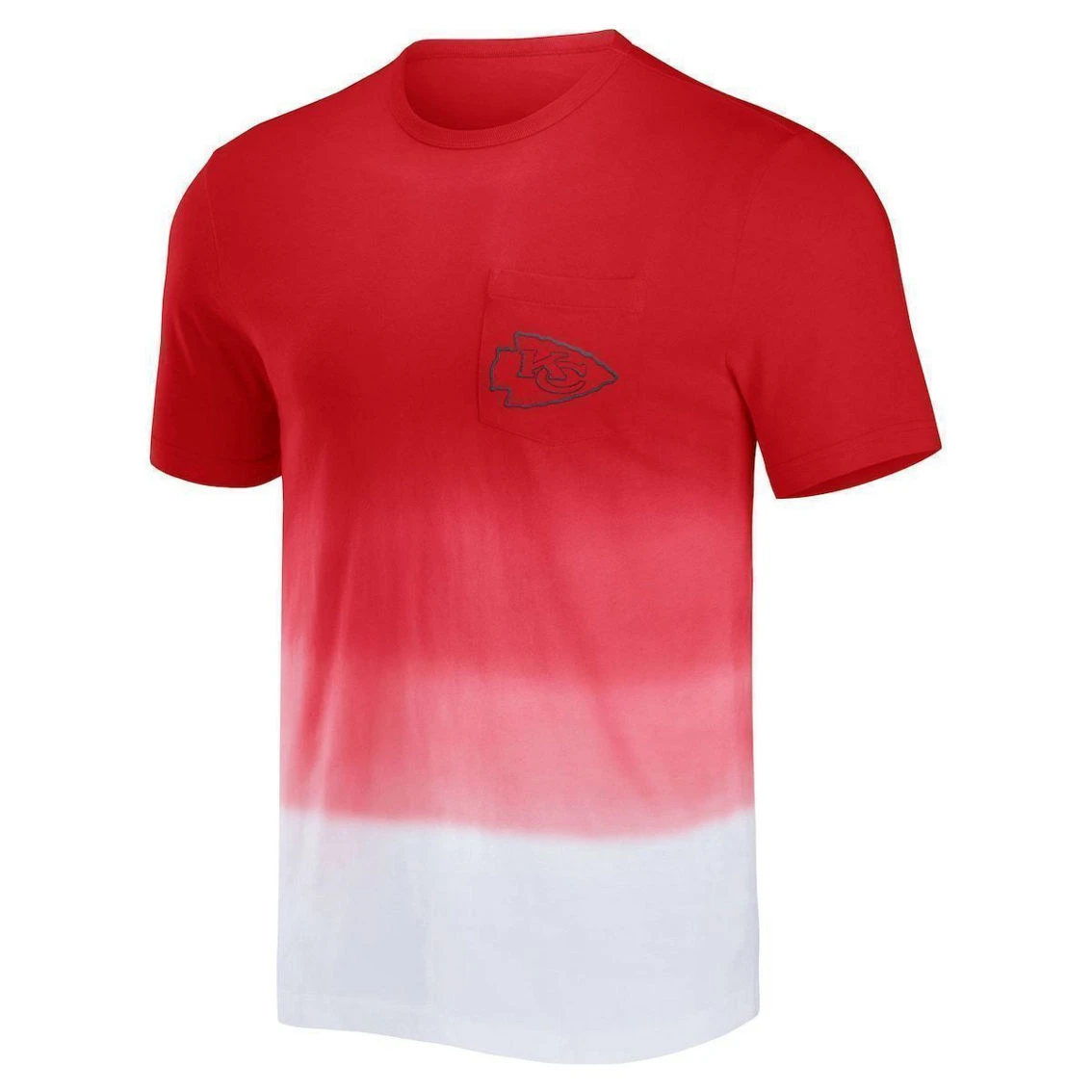 NFL X Darius Rucker Collection By Fanatics Men's Red/White Kansas City Chiefs Dip Dye Pocket T-Shirt 5 NFL X Darius Rucker Collection By Fanatics Men's Red/White Kansas City Chiefs Dip Dye Pocket T-Shirt - Image 3