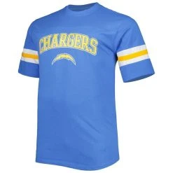 Profile Men's Powder Blue Los Angeles Chargers Big & Tall Arm Stripe T-Shirt 8 Profile Men's Powder Blue Los Angeles Chargers Big & Tall Arm Stripe T-Shirt -Mitchell & Ness store DSCO1149277401 1191 ALT2