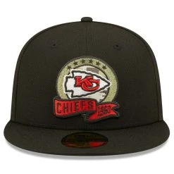 New Era Men's Black Kansas City Chiefs 2022 Salute To Service 59FIFTY Fitted Hat -Mitchell & Ness store DSCO1150331717 1007 ALT2