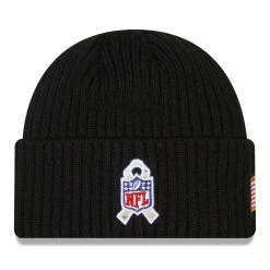 New Era Men's Black Los Angeles Chargers 2022 Salute To Service Knit Hat -Mitchell & Ness store DSCO1150497583 1007 ALT2