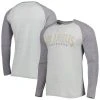 Concepts Sport Men's Heather Gray Los Angeles Chargers Ledger Raglan Long Sleeve Henley T-Shirt -Mitchell & Ness store DSCO1150497586 1927