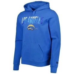 New Era Men's Powder Blue Los Angeles Chargers Ink Dye Pullover Hoodie -Mitchell & Ness store DSCO1150498177 1191 ALT2