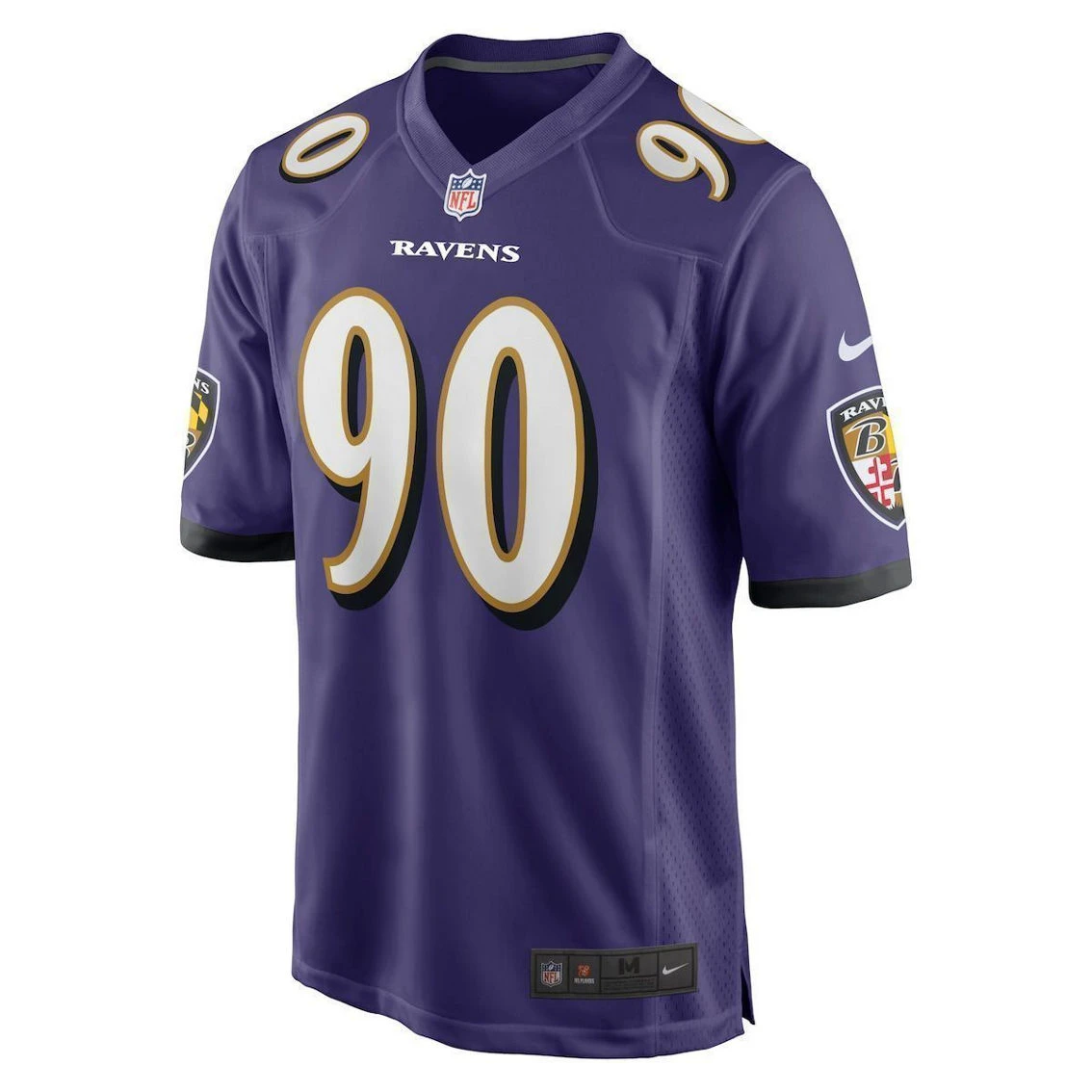 Men's Nike David Ojabo Purple Baltimore Ravens Player Game Jersey 5 Men's Nike David Ojabo Purple Baltimore Ravens Player Game Jersey - Image 3