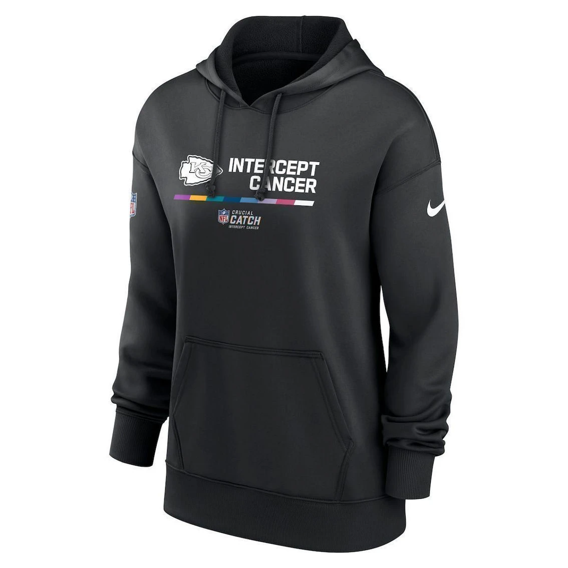 Nike Women's Black Kansas City Chiefs 2022 NFL Crucial Catch Therma Performance Pullover Hoodie 5 Nike Women's Black Kansas City Chiefs 2022 NFL Crucial Catch Therma Performance Pullover Hoodie - Image 3