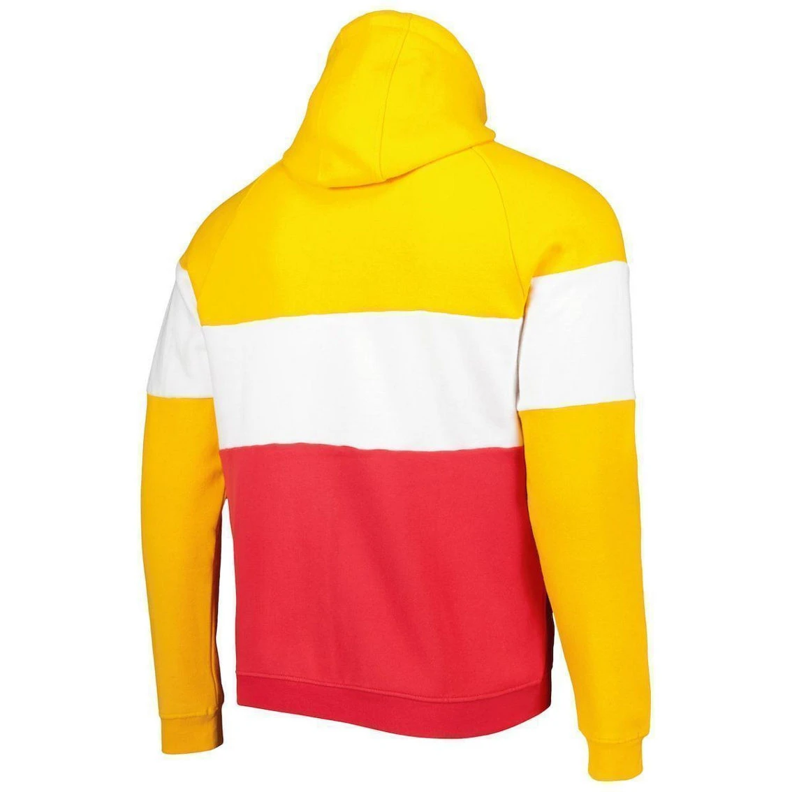 New Era Men's Red/Gold Kansas City Chiefs Colorblock Current Pullover Hoodie 6 New Era Men's Red/Gold Kansas City Chiefs Colorblock Current Pullover Hoodie - Image 4
