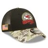 New Era Men's Black/Camo Kansas City Chiefs 2022 Salute To Service 9FORTY Snapback Trucker Hat