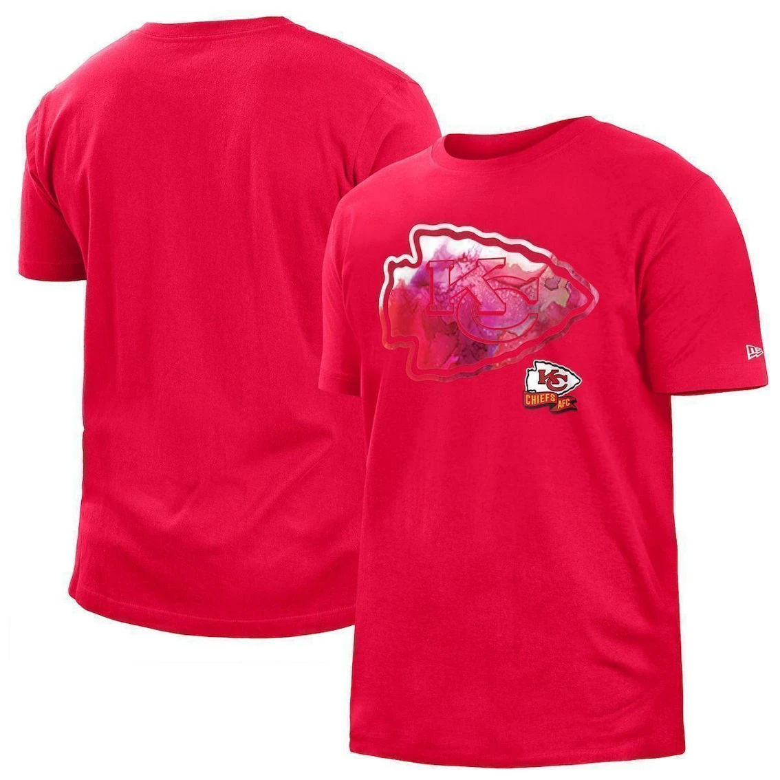 New Era Men's Red Kansas City Chiefs 2022 Sideline Ink Dye T-Shirt 3 New Era Men's Red Kansas City Chiefs 2022 Sideline Ink Dye T-Shirt