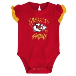 Outerstuff Newborn & Infant Red/Yellow Kansas City Chiefs Too Much Love Two-Piece Bodysuit Set -Mitchell & Ness store DSCO1151030684 2910 ALT2
