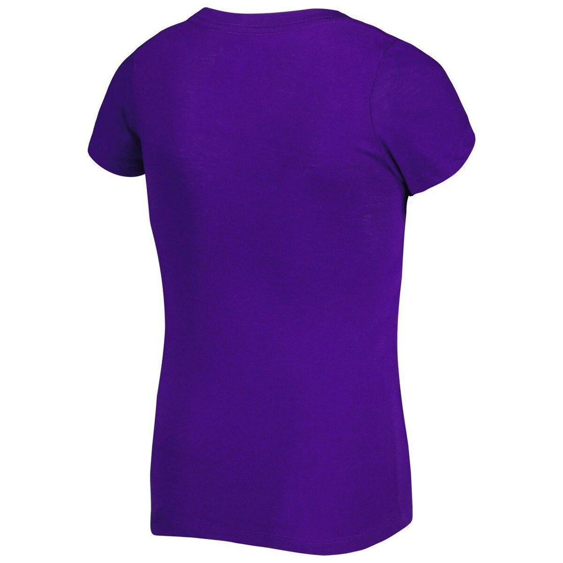 New Era Girls Youth Purple Baltimore Ravens Reverse Sequin Wordmark V-Neck T-Shirt 6 New Era Girls Youth Purple Baltimore Ravens Reverse Sequin Wordmark V-Neck T-Shirt - Image 4