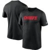 Nike Men's Black Kansas City Chiefs Wordmark Legend Performance T-Shirt -Mitchell & Ness store DSCO1151428369 1007