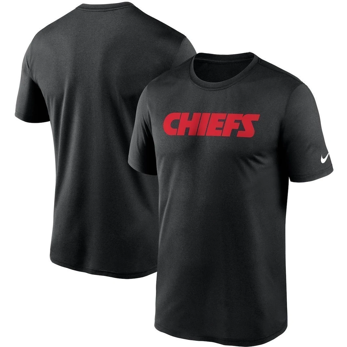 Nike Men's Black Kansas City Chiefs Wordmark Legend Performance T-Shirt 4 Nike Men's Black Kansas City Chiefs Wordmark Legend Performance T-Shirt - Image 2