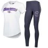 Concepts Sport Women's White/Charcoal Baltimore Ravens Sonata T-Shirt & Leggings Sleep Set 1 Concepts Sport Women's White/Charcoal Baltimore Ravens Sonata T-Shirt & Leggings Sleep Set -Mitchell & Ness store DSCO1151428470 3550