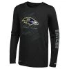 New Era Men's Black Baltimore Ravens Combine Authentic Action Long Sleeve T-Shirt