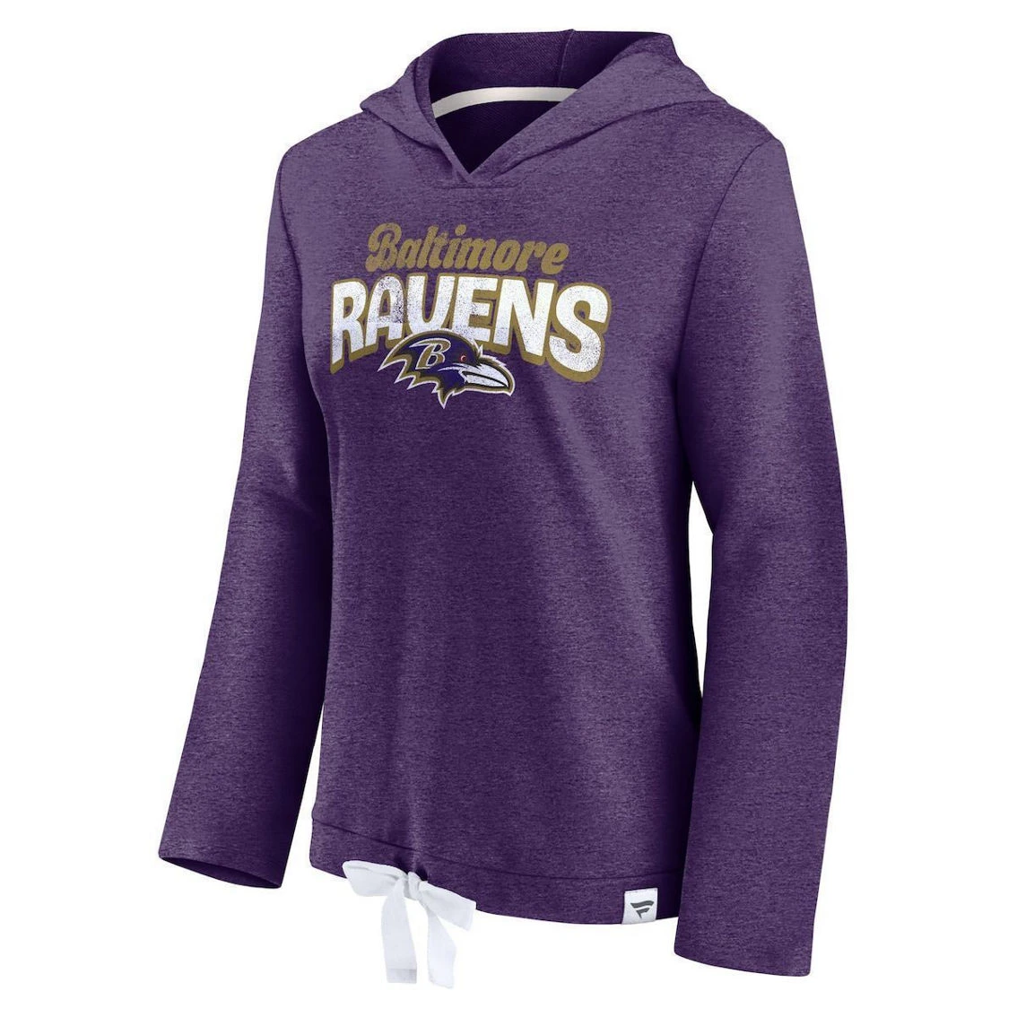 Women's Fanatics Branded Heathered Purple Baltimore Ravens First Team Flowy Pullover Hoodie 5 Women's Fanatics Branded Heathered Purple Baltimore Ravens First Team Flowy Pullover Hoodie - Image 3