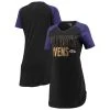 Women's Concepts Sport Black/Heathered Purple Baltimore Ravens Meter Raglan V-Neck Knit Nightshirt -Mitchell & Ness store DSCO1151839531 1007