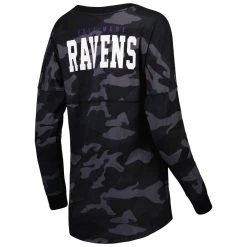 New Era Women's Black Baltimore Ravens Camo Long Sleeve T-Shirt -Mitchell & Ness store DSCO1151839951 1007 ALT3