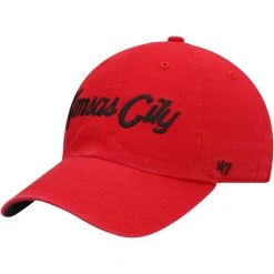 '47 Men's Red Kansas City Chiefs Crosstown Clean Up Adjustable Hat