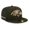Men's New Era X Alpha Industries Black Baltimore Ravens Alpha 59FIFTY Fitted Hat