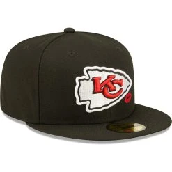 New Era Men's Black Kansas City Chiefs Lips 59FIFTY Fitted Hat 9 New Era Men's Black Kansas City Chiefs Lips 59FIFTY Fitted Hat -Mitchell & Ness store DSCO1152056185 1007 ALT3