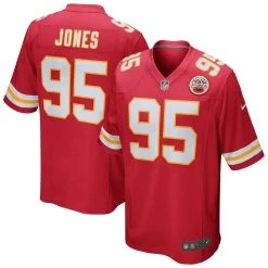 Nike Men's Chris Jones Red Kansas City Chiefs Game Jersey