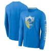 Nike Men's Powder Blue Los Angeles Chargers Fashion Tri-Blend Long Sleeve T-Shirt