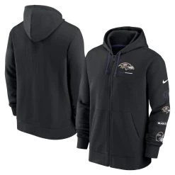 Men's Nike Black Baltimore Ravens Surrey Full-Zip Hoodie