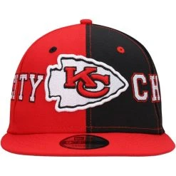 New Era Men's Red/Black Kansas City Chiefs Team Split 9FIFTY Snapback Hat 8 New Era Men's Red/Black Kansas City Chiefs Team Split 9FIFTY Snapback Hat -Mitchell & Ness store DSCO1152166533 2910 ALT2