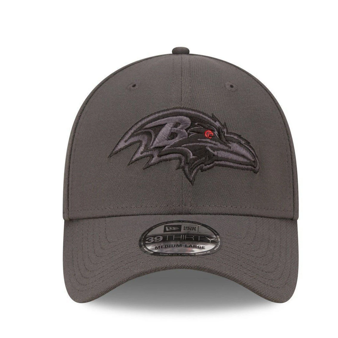 New Era Men's Graphite Baltimore Ravens Classic 39THIRTY Flex Hat 5 New Era Men's Graphite Baltimore Ravens Classic 39THIRTY Flex Hat - Image 3